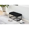 thumbnail image 5 of Storage Bench, 16 X 30 16.1 Inches, Foot Rest For Bedroom, Living Room, Entryway, Up To 660 Lb Weight Capacity, Black Inches Chest , Heavy-duty Material Build,, 5 of 6