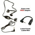 thumbnail image 5 of 2.5mm to 3.5mm Adapter Headset for OnePlus Nord N30 5G Phone - Earphones w Mic Headphones Earbuds Audio Compatible With OnePlus Nord N30 5G Model, 5 of 5