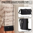 thumbnail image 3 of Crossbody Wallet Case for iPhone 15 Plus, with RFID Blocking Card Holder, PU Leather Zipper Wallet Detachable Magnetic Phone Case,Shockproof Protective Cover with pocket Credit Card Slots,Black, 3 of 10