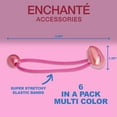 Enchante Accessories, Girls' Heart Knockers Elastic Ponytail Hair Ties