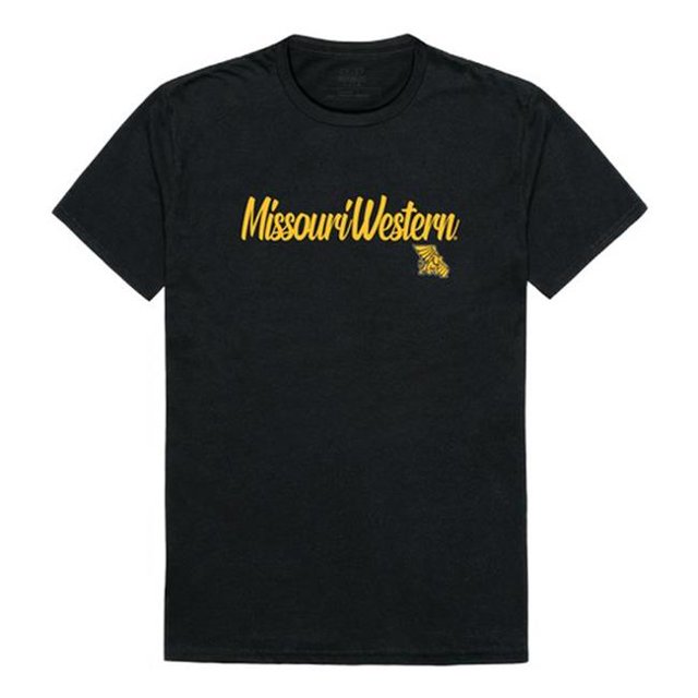 W Republic 554-439-BLK-04 T-Shirt Homme Missouri Western State University Griffons Script, Noir - Extra Large
