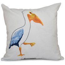 Simply Daisy 16" x 16" Pelican March Animal Print Outdoor Pillow