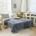 thumbnail image 1 of Ovzne Blanket 180x200cm Super Soft Warm Solid Warm Fleece Blanket Throw Rug Sofa Bedding On Clearance, 1 of 7