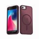 thumbnail image 1 of Chenchen for iPhone SE Case 2022(3rd)/2020(2nd), iPhone 8/7 Case, with 1 Screen Protector, Matte Magnetic Slim Phone Cover, Support for Magsafe, Shockproof Protection Translucent Frosted Back,Wine Red, 1 of 1