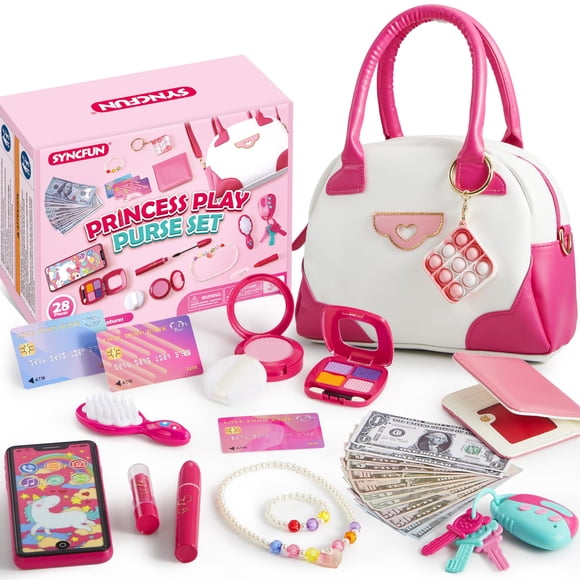 Set de monederos Pretend Play SYNCFUN, 27 unidades, para niñas de 3 a 6 años