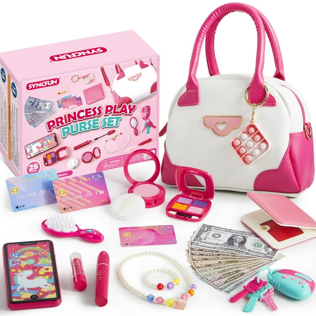 Set de monederos Pretend Play SYNCFUN, 27 unidades, para niñas de 3 a 6 años