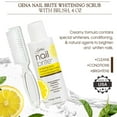 Gena Nail Brite Whitening Scrub with Brush, Cleans Conditions