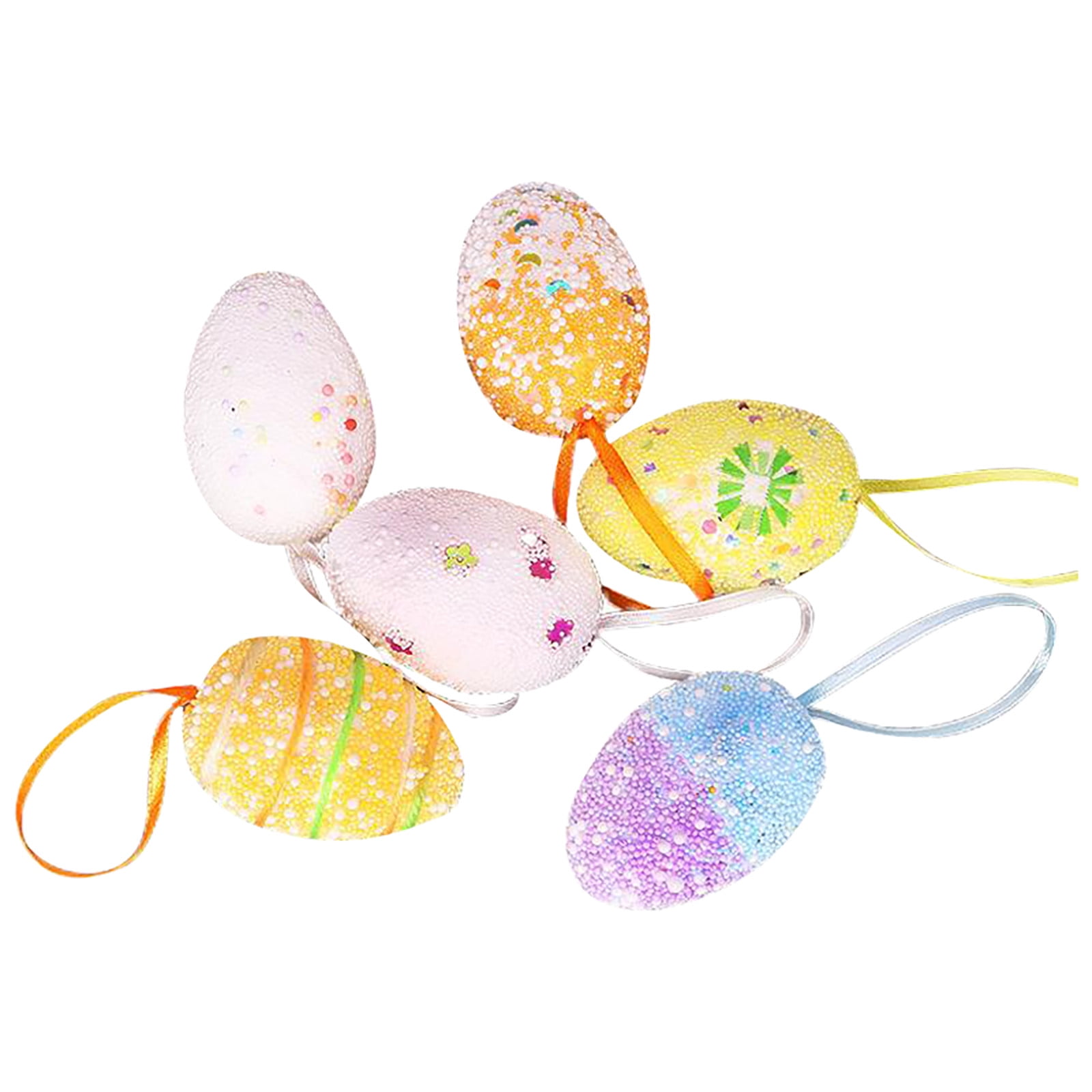 Easter Decor Easter Hanging Eggs Foam Corlorful Easter Hanging ...