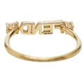 thumbnail image 6 of Pre-Owned Fendi Logo Ring #M Gold Plated Crystal Women's FENDI (Fair), 6 of 8