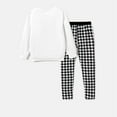 thumbnail image 2 of Disney Minnie Mouse Kid Girls Sweatshirts Long Sleeve Graphic T-Shirt and Plaid Leggings Set Size 6-12, 2 of 6