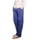 thumbnail image 1 of Pantalones de pijama largos de poliéster para hombre, informales, con estampado a cuadros, holgados y deportivos., 1 of 4