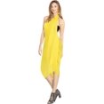 thumbnail image 2 of HAPPY BAY Women's Bikini Wraps Beach Wrap Sarong Coverup Skirt Bathing suit Swimwear Swimsuit Coverup for Women One Size Yellow, Solid, 2 of 5