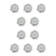 thumbnail image 1 of Inteprter Almohadilla antideslizante estable y que no se cae, evita que el bolso se resbale o se caiga, gancho plegable para monedero, blanco blanco 10Conjunto, 1 of 6
