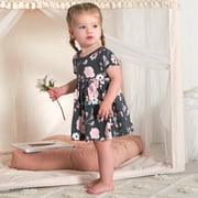 Gerber Baby Girls Short Sleeve Dresses, 2 Pack, Size Newborn - 24 Months