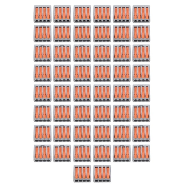 Push Wire Wiring Connector,50Pcs Push Wire Wiring Universal Compact Wiring Mini Fast Wire Connectors Highly Versatile