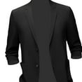 thumbnail image 5 of Suit Jacket Men Mens Suit Coats, Versatile Mens Sport Coats and s for Business Wedding Gift Celebrations , Black XL, 5 of 8
