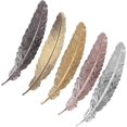 thumbnail image 2 of Marcapáginas KAIYANG de Metal con Forma de Pluma Vintage Cobre Plata, 2 of 5
