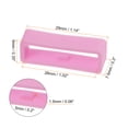 thumbnail image 2 of Unique Bargains 6pack Watch Strap Loop Fastener Rings 26mm Rubber Watch Holder Keeper Pink, 2 of 6