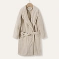 thumbnail image 2 of NOLDARES Boys Girls Towel Robe Soft Terry Cloth Kimono Bathrobes Sleepwear for Kids,Khaki,13-14 Y, 2 of 8