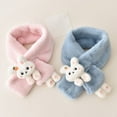 thumbnail image 5 of Children Furry Scarf Stylish Soft Collar Neck Wrap Thicken Winter Neck Warmer Fleecy Thicken Scarf, 5 of 9