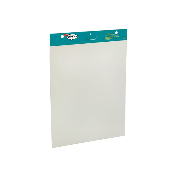 Staples Stickies Easel pad 30 in x 25 in 30 sheets white (pack