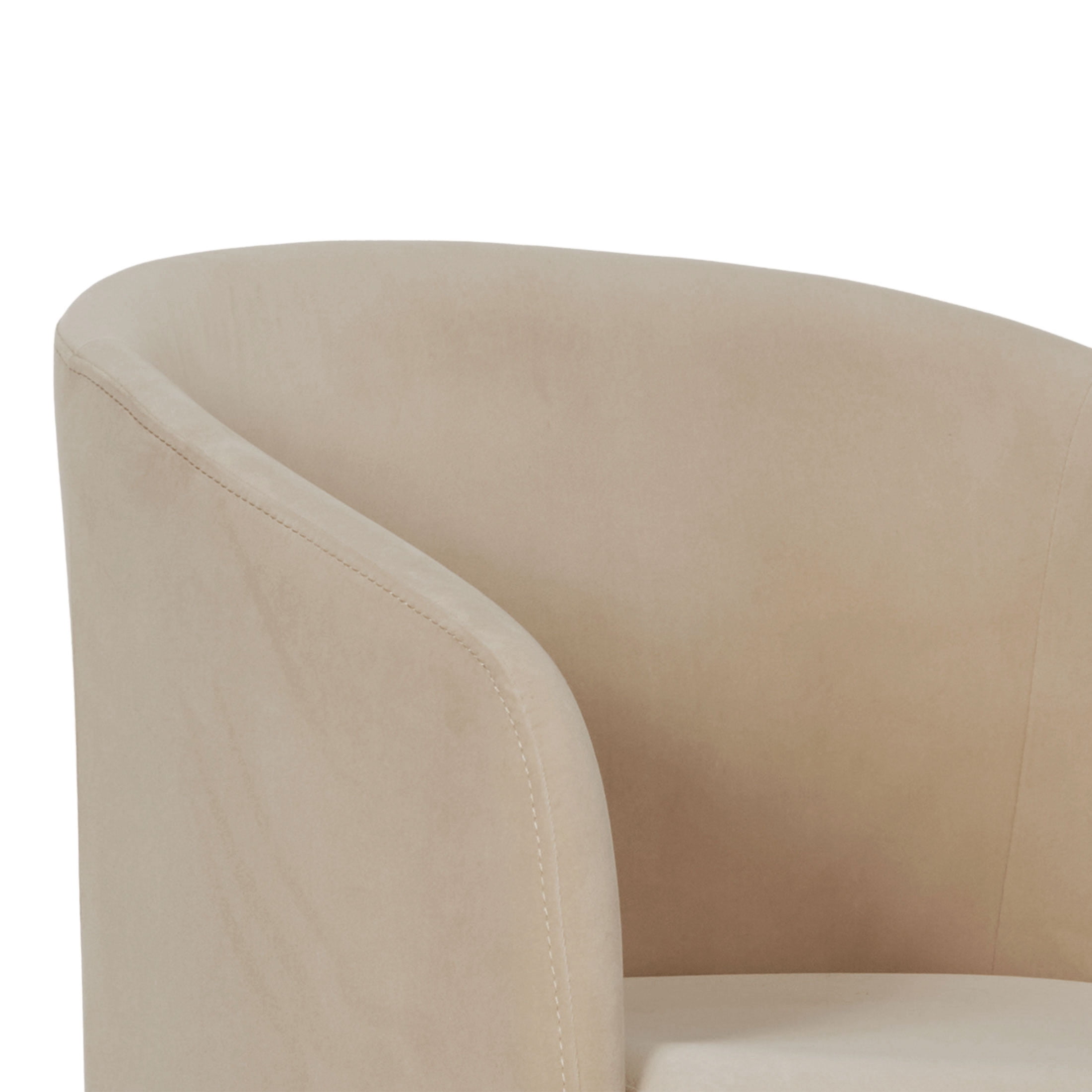 Better Homes & Gardens Wyatt Velvet Office Chair, Beige