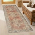thumbnail image 6 of Hauteloom Powhatan Hallway, Kitchen Machine Washable Runner Rug - Traditional - Camel, Dark Brown, Light Sage - 2'7" x 7'3", 6 of 11