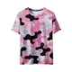 thumbnail image 4 of Ceisia Men's Slim Fit Pink Glitter Camouflage Print Crew Neck Short Sleeve Casual T-Shirt Gifts, 4 of 9
