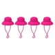 thumbnail image 2 of Tapas para pajitas reutilizables con cierre hermético de silicona para el hogar 4 Uds rosa, 2 of 9