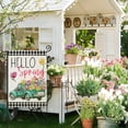 thumbnail image 2 of Jbralid Hello Spring Buffalo Plaid Truck with Flowers Linen Garden Flags for Outside Decoration 12x18 inch, 2 of 5