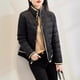 thumbnail image 4 of Chaqueta de plumón para mujer corta otoño e invierno 95 plumón de ganso blanco adelgazante abrigo de pan pequeño, 4 of 5