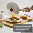 thumbnail image 2 of Juego de sartenes antiadherentes T-Fal 20 cm y 25 cm color crema, 2 of 7
