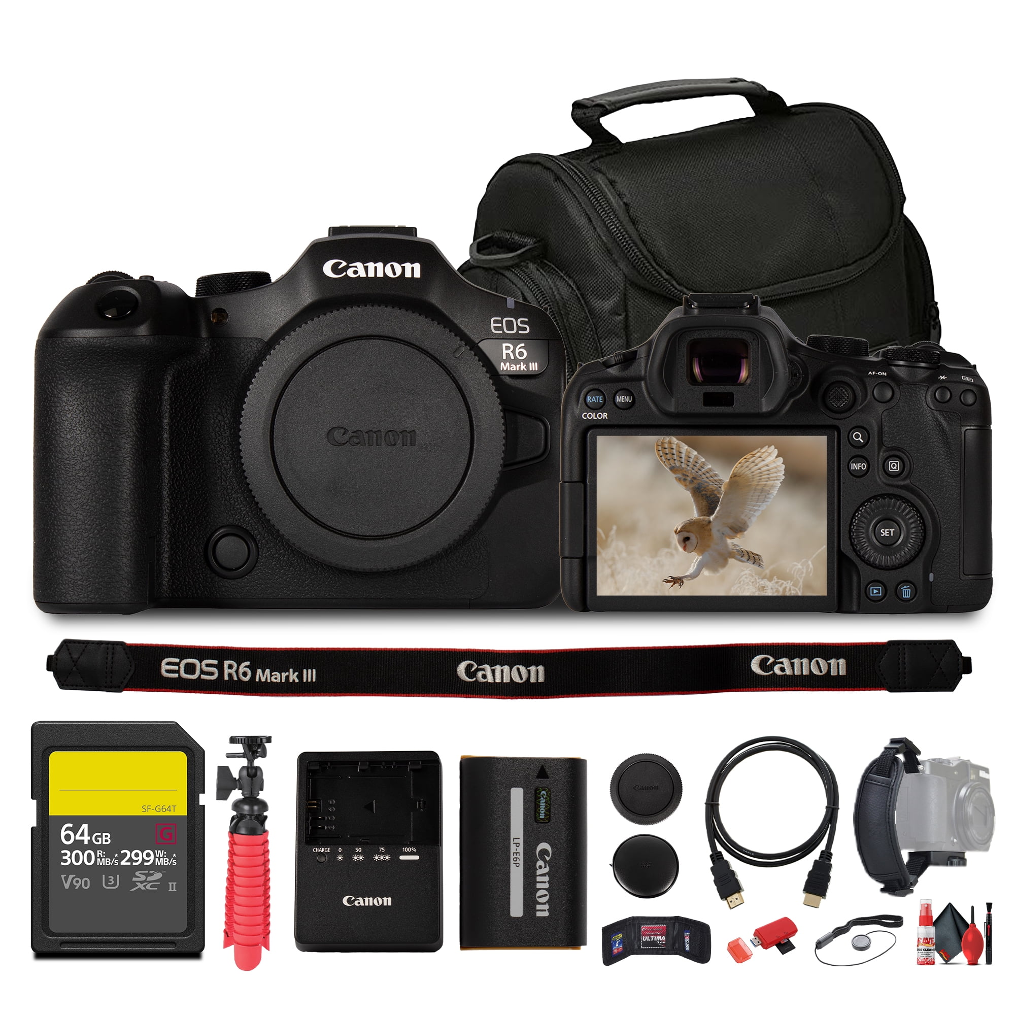 Canon EOS R50 Mirrorless Camera with 18-45mm Lens (Black
