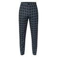 thumbnail image 4 of sususu Mens Joggers With Pockets,Mens Fashion Casual Loose Fit Plaid Design Zipper Detail Trousers Large Size Comfortable Straight Leg Leisure Wear for Daily Outfits and Relaxed Style - Black, 4 of 5