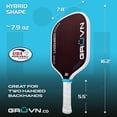 thumbnail image 2 of GRÜVN LAZR-16HD Pickleball Paddle - Red Blend, 2 of 4