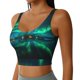 thumbnail image 2 of Balery Northern Lights Sujetadores deportivos con espalda cruzada para mujer, acolchados, sin costuras, de alto impacto, ideales para yoga, gimnasio, entrenamiento y fitness.-XX-Large, 2 of 8