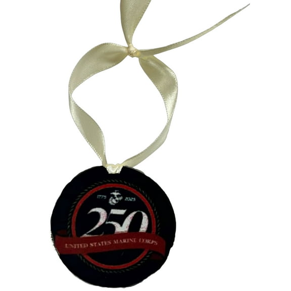 Officially Licensed Military Ornament – 250th Anniversary Collection (Army, Navy, Marine) Made in USA
