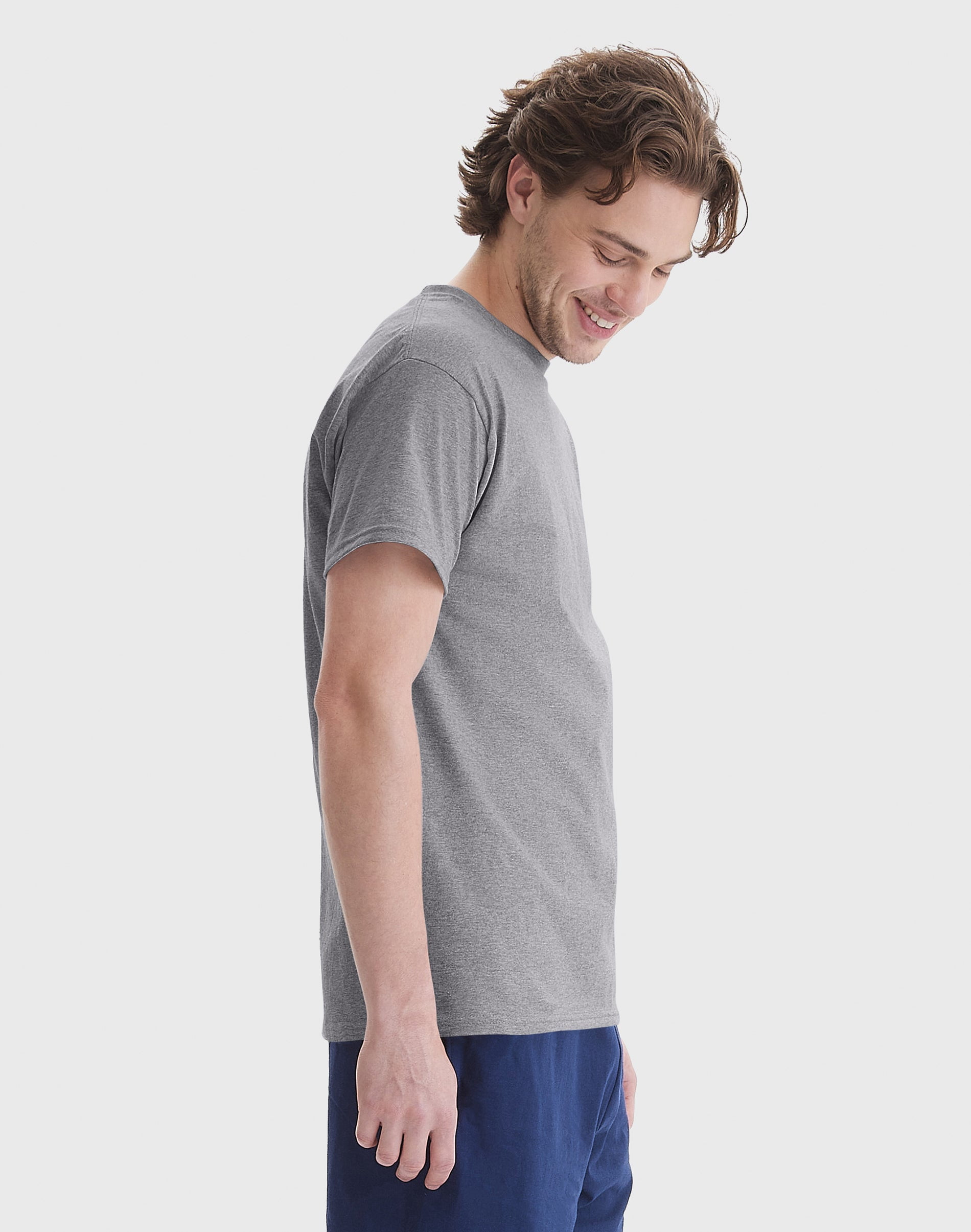 Hanes Authentic Men's T-Shirt Short Sleeve Tee Crewneck Big & Tall Sizes Available sz S-5XL