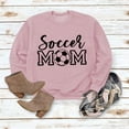 thumbnail image 4 of Arlun Soccer Mom Sweatshirts for Women Crewneck Long Sleeve Casual Pullover Tops Hoodless Vintage Soccer Graphic Sports Sweatshirts 2025 Stylish Leisure Outfits Pink S, 4 of 4