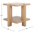 thumbnail image 3 of Safavieh Couture Quigley Modern Wood End Table, Weathered Gray, 3 of 10