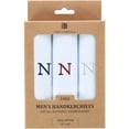 thumbnail image 2 of Umo Lorenzo  Cotton Boxed Initial Alphabet Handkerchiefs (Pack of 3) (Men), 2 of 4