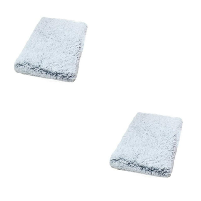 Dalazy Suitable For All Breeds Dog Bed Easy To Clean Durable Pet Cushion Polyester Pet Mat Value For Money grey white M 50*40*5cm 2Set