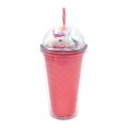 thumbnail image 1 of Mainstays Doublewall Straw Tumbler Red, 1 of 4