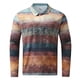 thumbnail image 4 of Camisas de manga larga con botones de solapa y costuras en bloques de colores para hombre Pompotops  oipoqjl13343, 4 of 7