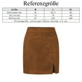 thumbnail image 6 of Mini suede skirt, high waist skirt, 6 of 6