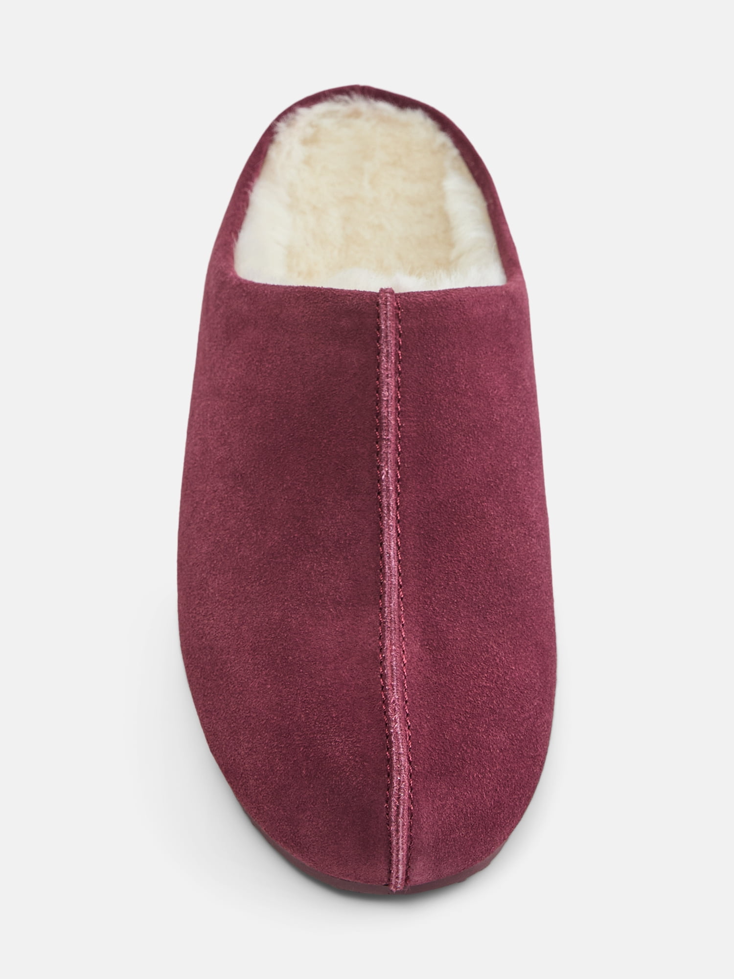 Joyspun Women's Suede Mule Slippers