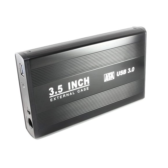 axGear US SELLER 3.5 Inch SATA Hard Drive Enclosure USB 3.0 High Speed External Case