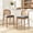 Natural + Charcoal, variant on Christopher Knight Home Wood Counter Stool with Rattan Back, Upholstered Seat, Natural+Beige, Set of 2