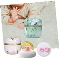 thumbnail image 3 of TYRKE Powder Puff and Container Set - Large Body Powder Puffs with Handle & Mini Puff, Velour Dusting Powders Puffs for Women,Travel Powders Container with Puff for Loose/Baby Powder (Face & Body) (pi, 3 of 3