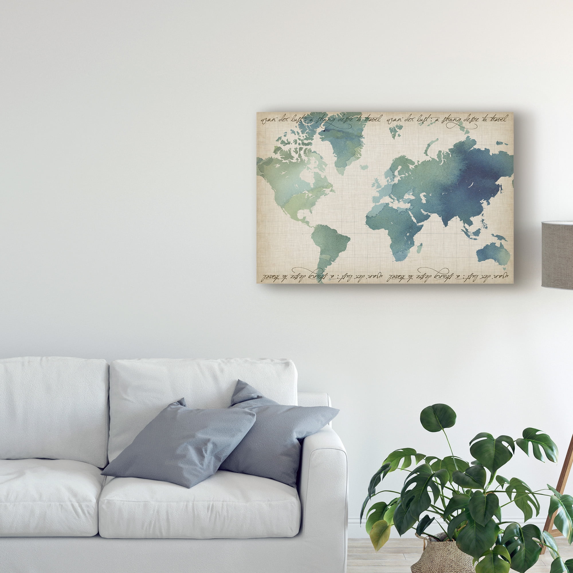 Trademark Fine Art 'Watercolor World Popp' Canvas Art by Grace Popp